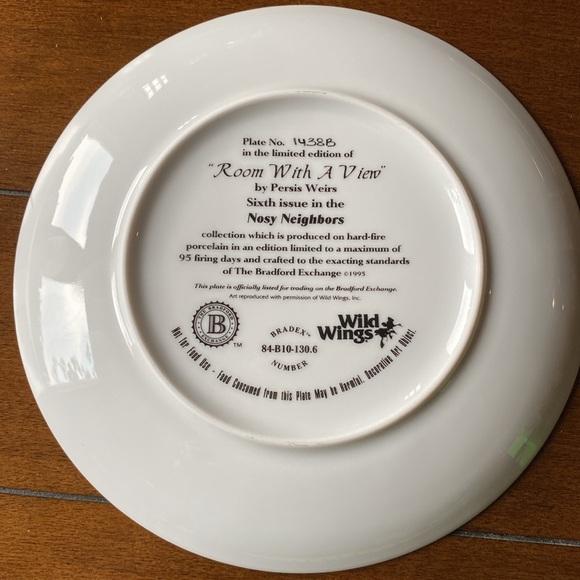 Bradford Exchange Cat Lovers "Room With a View" Collector's 8 Inch Plate - Picture 5 of 6